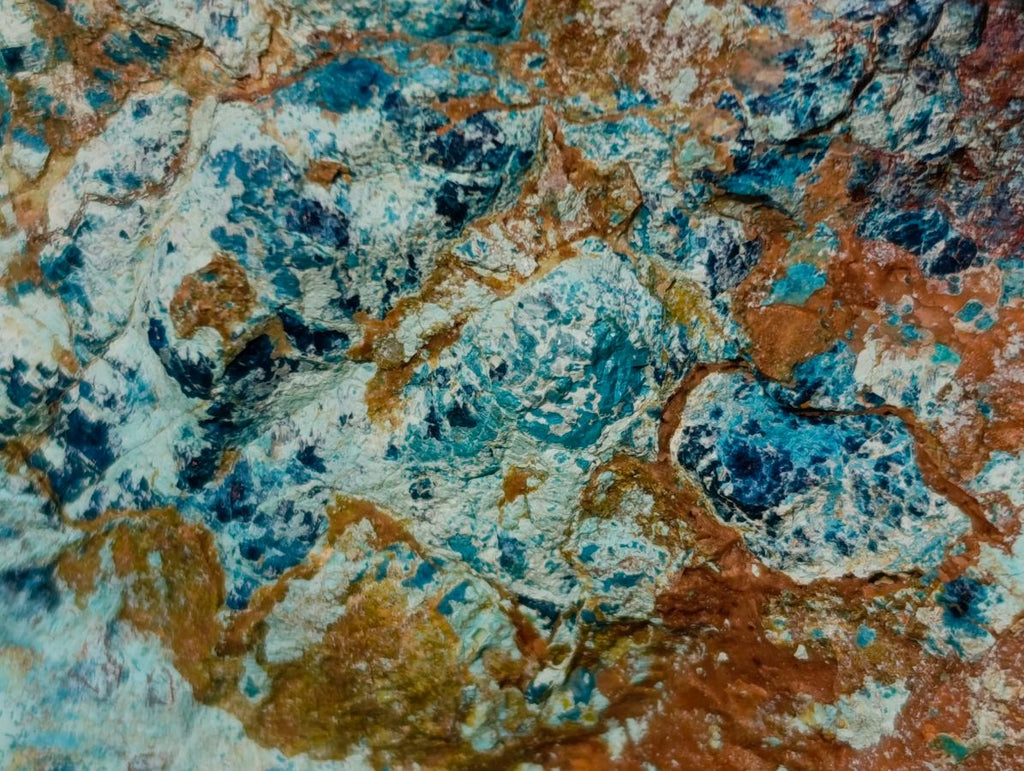 Natural Shattuckite Cobbed Pieces x 4 From Kaokoveld, Namibia - Toprock Gemstones and Minerals 