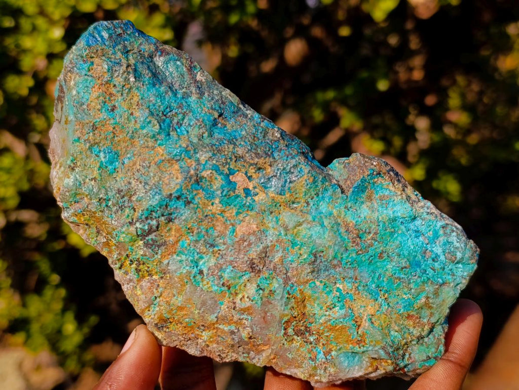 Natural Shattuckite Cobbed Pieces x 4 From Kaokoveld, Namibia - Toprock Gemstones and Minerals 