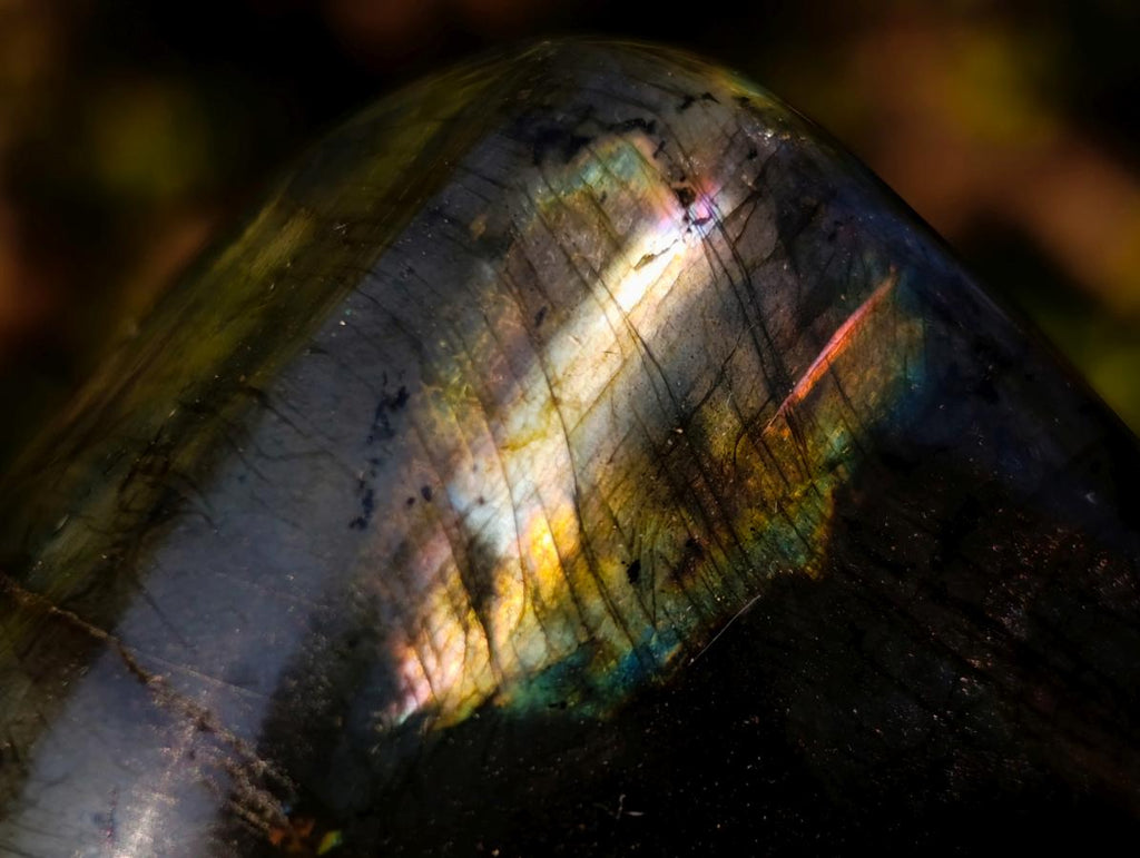 Polished Labradorite Standing Display Pieces x 3 From Madagascar - Toprock Gemstones and Minerals 