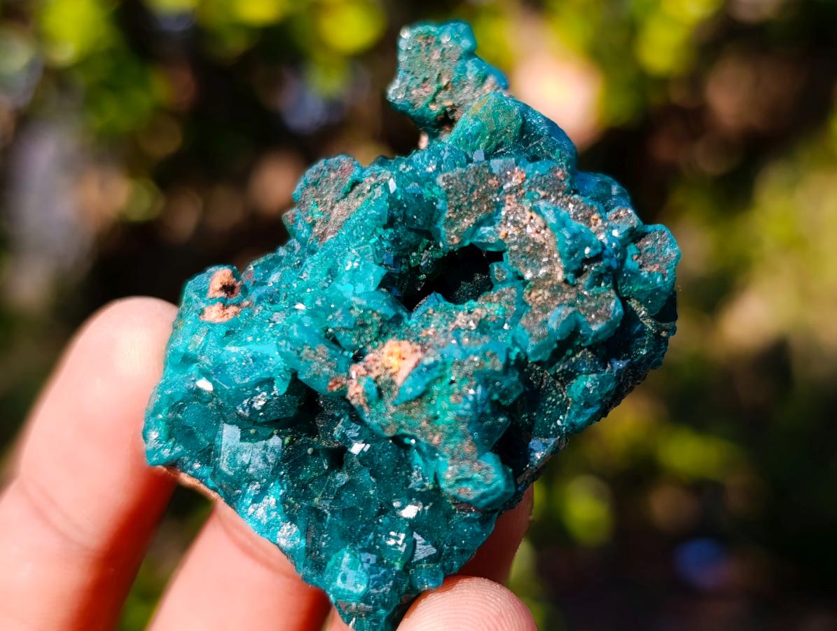 Natural Dioptase on Dolomite Specimens x 6 From Mashamba East Mine, Congo - Toprock Gemstones and Minerals 