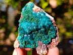Natural Dioptase on Dolomite Specimens x 6 From Mashamba East Mine, Congo - Toprock Gemstones and Minerals 