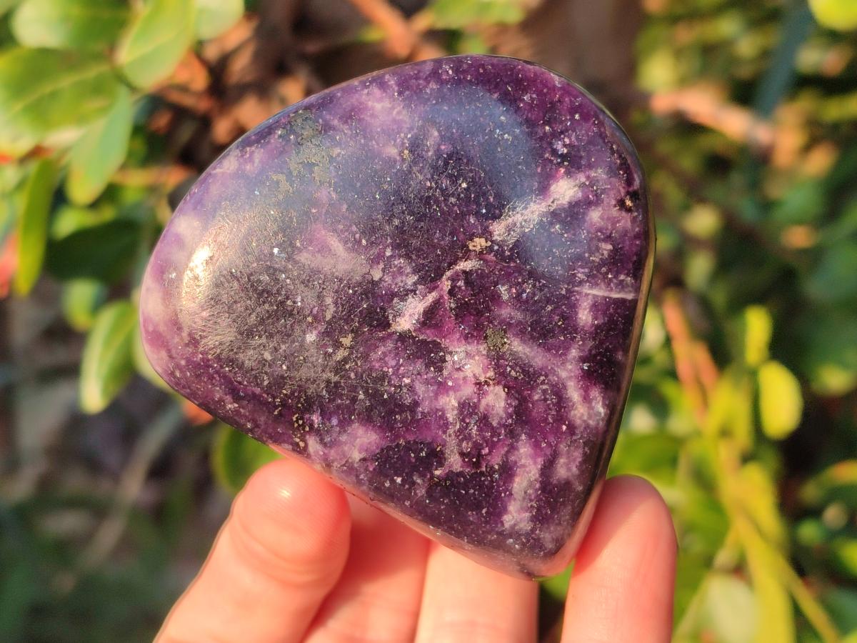 Polished Lepidolite Standing Display Pieces and Free Forms x 4 From Zimbabwe - Toprock Gemstones and Minerals 