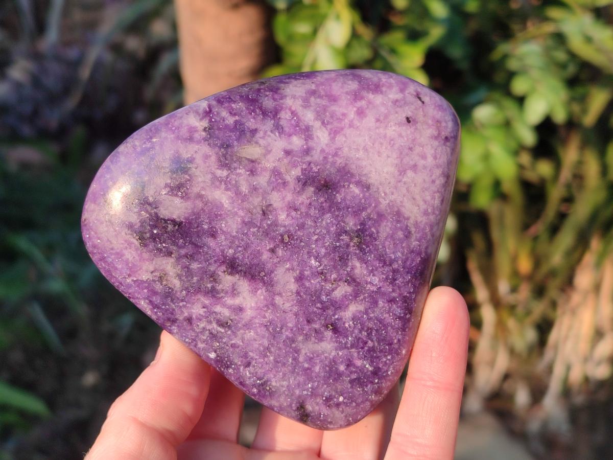Polished Lepidolite Standing Display Pieces and Free Forms x 4 From Zimbabwe - Toprock Gemstones and Minerals 