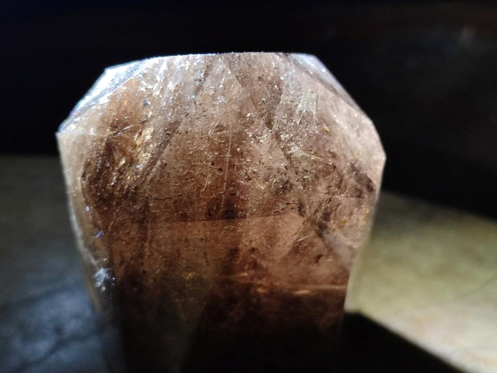 Polished Mixed Clear Quartz and Smokey Morion Quartz Display Crystals x 2 From Madagascar - Toprock Gemstones and Minerals 