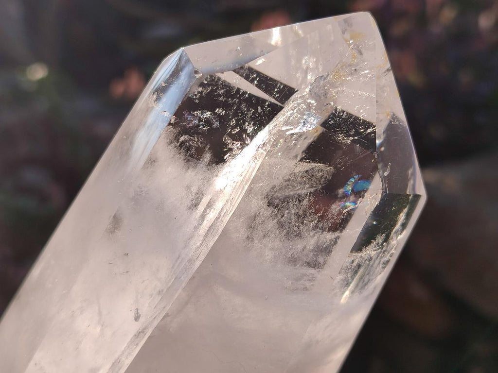 Polished Mixed Clear Quartz and Smokey Morion Quartz Display Crystals x 2 From Madagascar - Toprock Gemstones and Minerals 