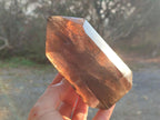 Polished Mixed Clear Quartz and Smokey Morion Quartz Display Crystals x 2 From Madagascar - Toprock Gemstones and Minerals 