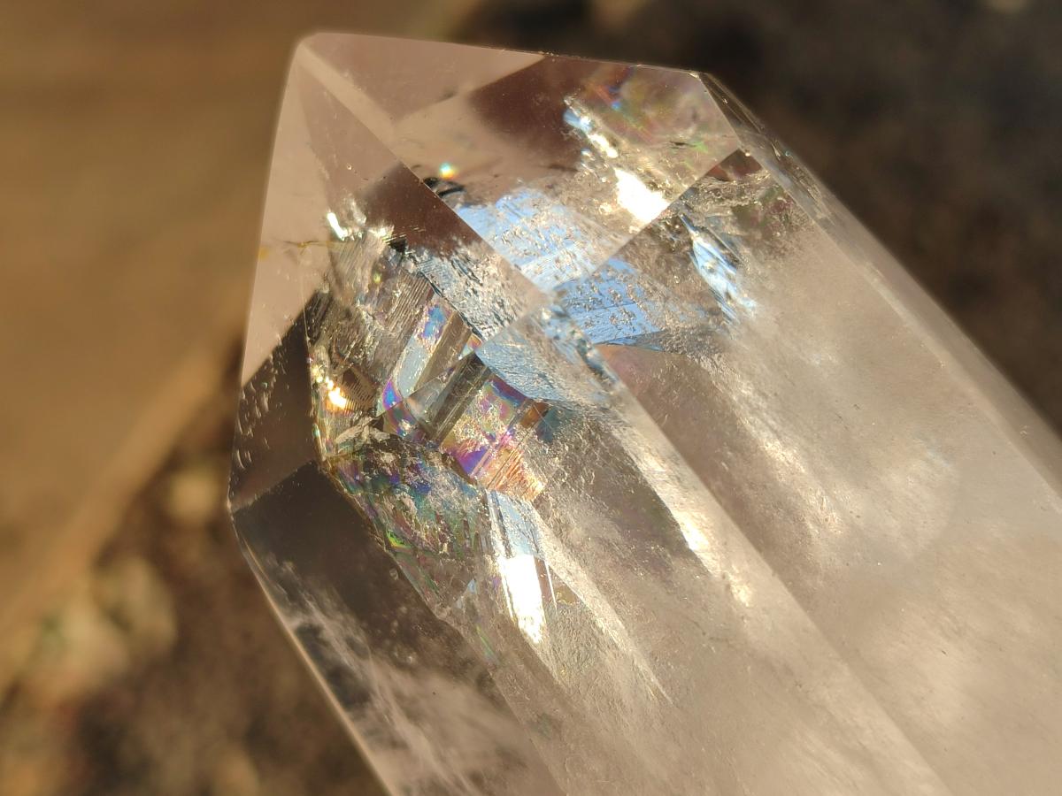 Polished Mixed Clear Quartz and Smokey Morion Quartz Display Crystals x 2 From Madagascar - Toprock Gemstones and Minerals 