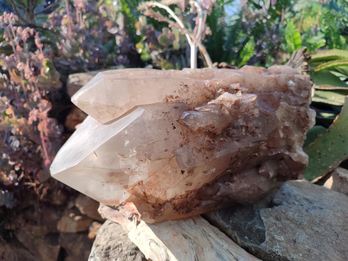 Natural XL Cascading Smokey Angolan Quartz Floater Crystal with Polished Terminations x 1 From Angola - Toprock Gemstones and Minerals 