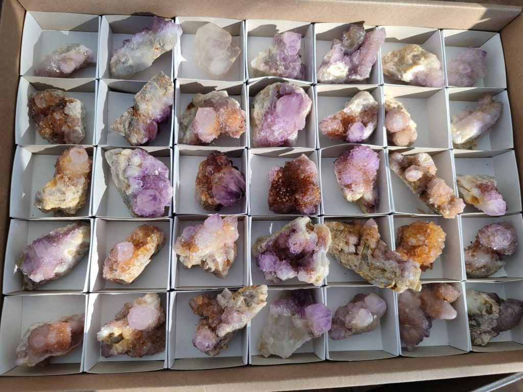 Natural Spirit Amethyst Crystals and Clusters x 35 From Boekenhouthoek, South Africa - Toprock Gemstones and Minerals 