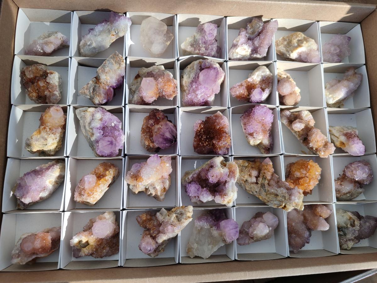 Natural Spirit Amethyst Crystals and Clusters x 35 From Boekenhouthoek, South Africa - Toprock Gemstones and Minerals 