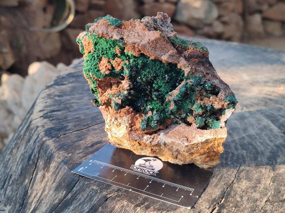 Natural Crystalline Libethenite Specimens on Dolomite Matrix x 2 From Kolwezi, Congo - Toprock Gemstones and Minerals 