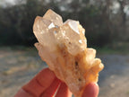 Natural Cascading Clear Champagne Citrine Quartz Crystals and Clusters x 12 From Luena, Congo - Toprock Gemstones and Minerals 