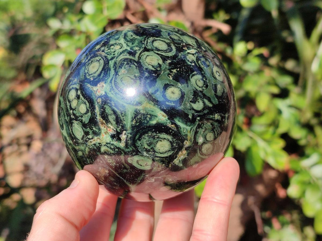 Polished Stromatolite "Kambamba Jasper" Spheres x 2 From Katsepy, Madagascar - Toprock Gemstones and Minerals 