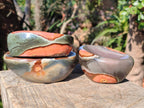 Polished Polychrome Jasper Bowls x 3 From Androka, Madagascar - Toprock Gemstones and Minerals 
