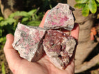 Natural Spherocobaltite Specimens x 6 From Musonoi Mine, Congo - Toprock Gemstones and Minerals 