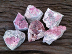 Natural Spherocobaltite Specimens x 6 From Musonoi Mine, Congo - Toprock Gemstones and Minerals 