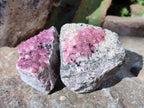 Natural Spherocobaltite Specimens x 6 From Musonoi Mine, Congo - Toprock Gemstones and Minerals 