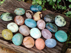 Polished Mixed Multi Mineral Galets x 24 From Southern Africa - Toprock Gemstones and Minerals 