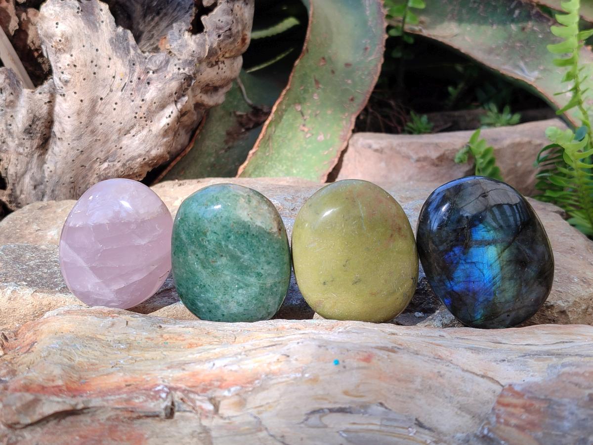 Polished Mixed Multi Mineral Galets x 24 From Southern Africa - Toprock Gemstones and Minerals 