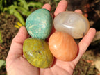 Polished Mixed Multi Mineral Galets x 24 From Southern Africa - Toprock Gemstones and Minerals 