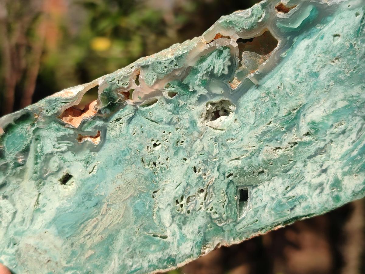 Polished One Side Great Dyke Mtorolite Chrysoprase Plates x 6 From Great Dyke Mountains, Zimbabwe - Toprock Gemstones and Minerals 