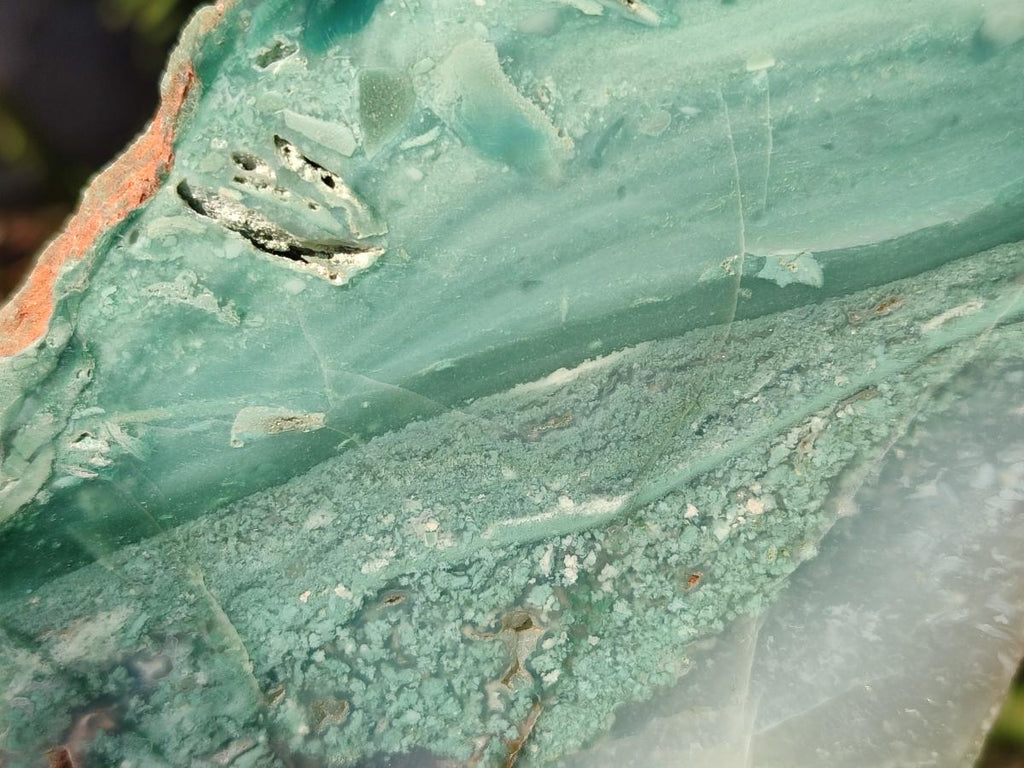 Polished One Side Great Dyke Mtorolite Chrysoprase Plates x 6 From Great Dyke Mountains, Zimbabwe - Toprock Gemstones and Minerals 