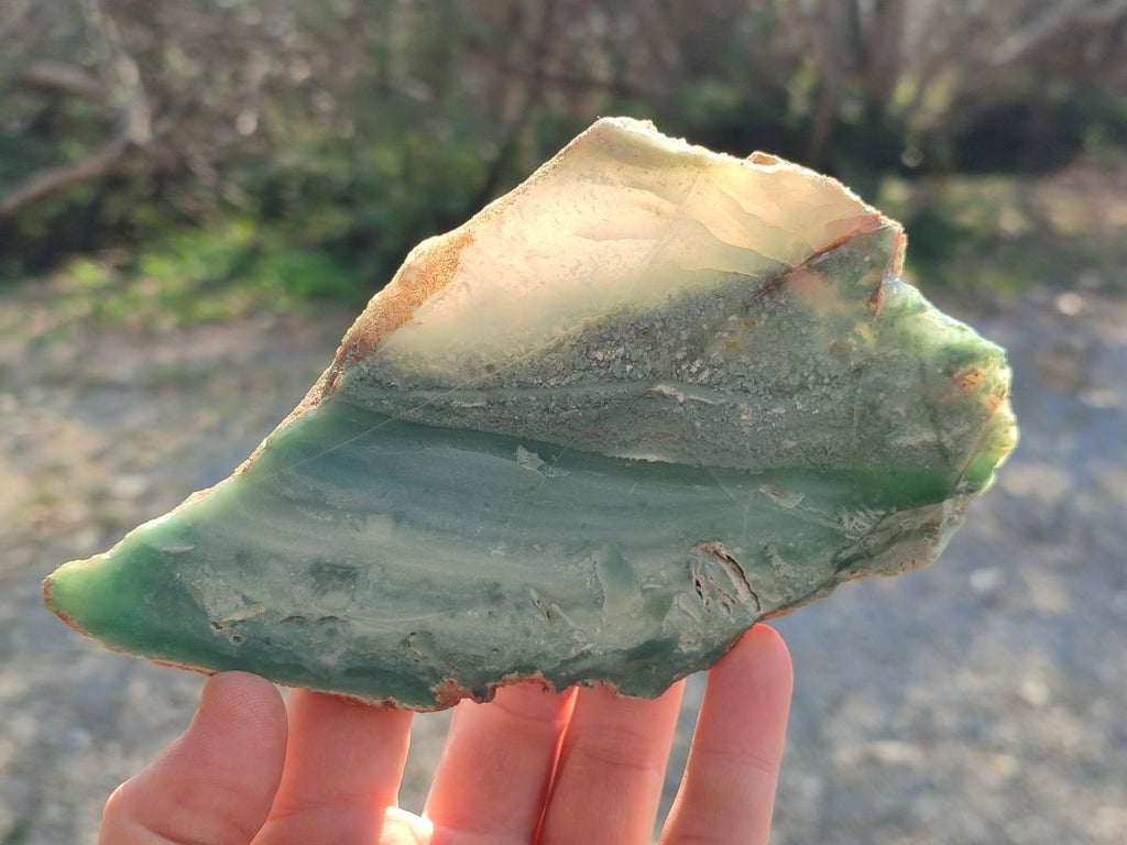 Polished One Side Great Dyke Mtorolite Chrysoprase Plates x 6 From Great Dyke Mountains, Zimbabwe - Toprock Gemstones and Minerals 