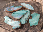 Polished One Side Great Dyke Mtorolite Chrysoprase Plates x 6 From Great Dyke Mountains, Zimbabwe - Toprock Gemstones and Minerals 