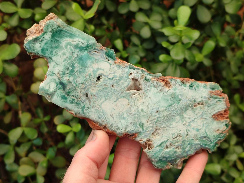 Polished One Side Great Dyke Mtorolite Chrysoprase Plates x 6 From Great Dyke Mountains, Zimbabwe - Toprock Gemstones and Minerals 