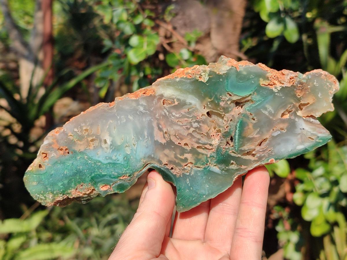 Polished One Side Great Dyke Mtorolite Chrysoprase Plates x 6 From Great Dyke Mountains, Zimbabwe - Toprock Gemstones and Minerals 