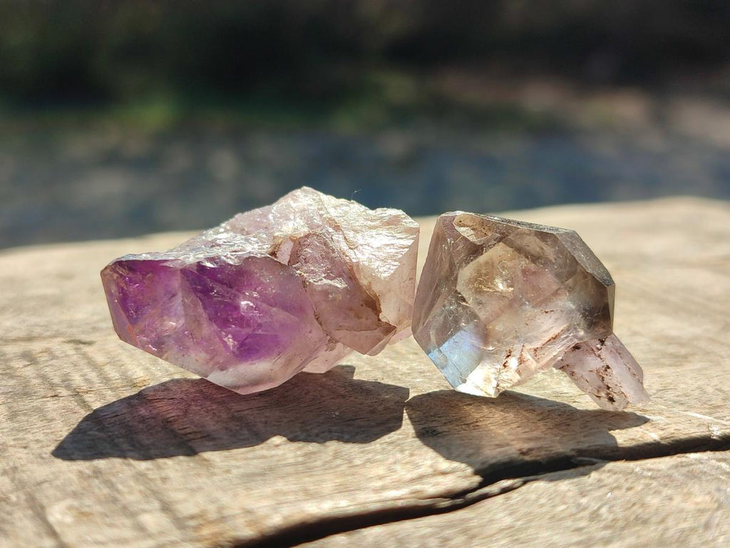 Natural Window Amethyst Crystals x 70 From Chiredzi, Zimbabwe - Toprock Gemstones and Minerals 