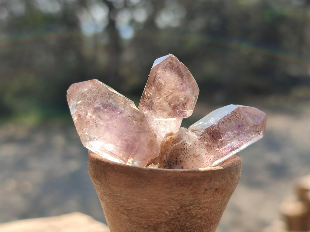 Natural Window Amethyst Crystals x 70 From Chiredzi, Zimbabwe - Toprock Gemstones and Minerals 
