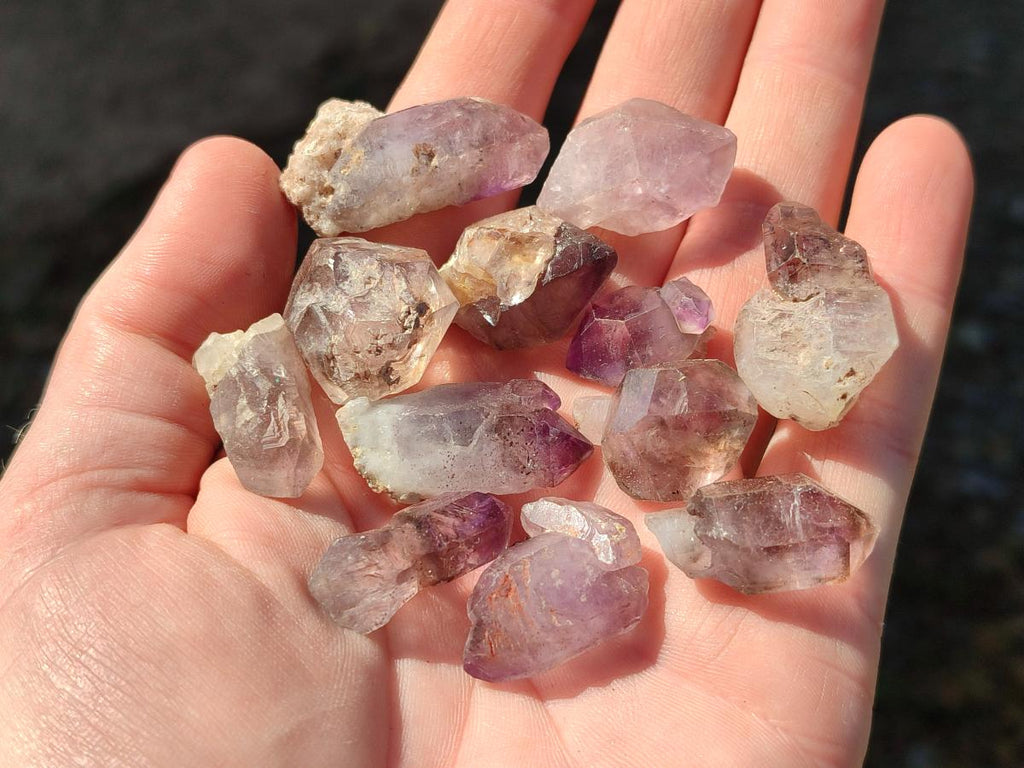 Natural Window Amethyst Crystals x 70 From Chiredzi, Zimbabwe - Toprock Gemstones and Minerals 