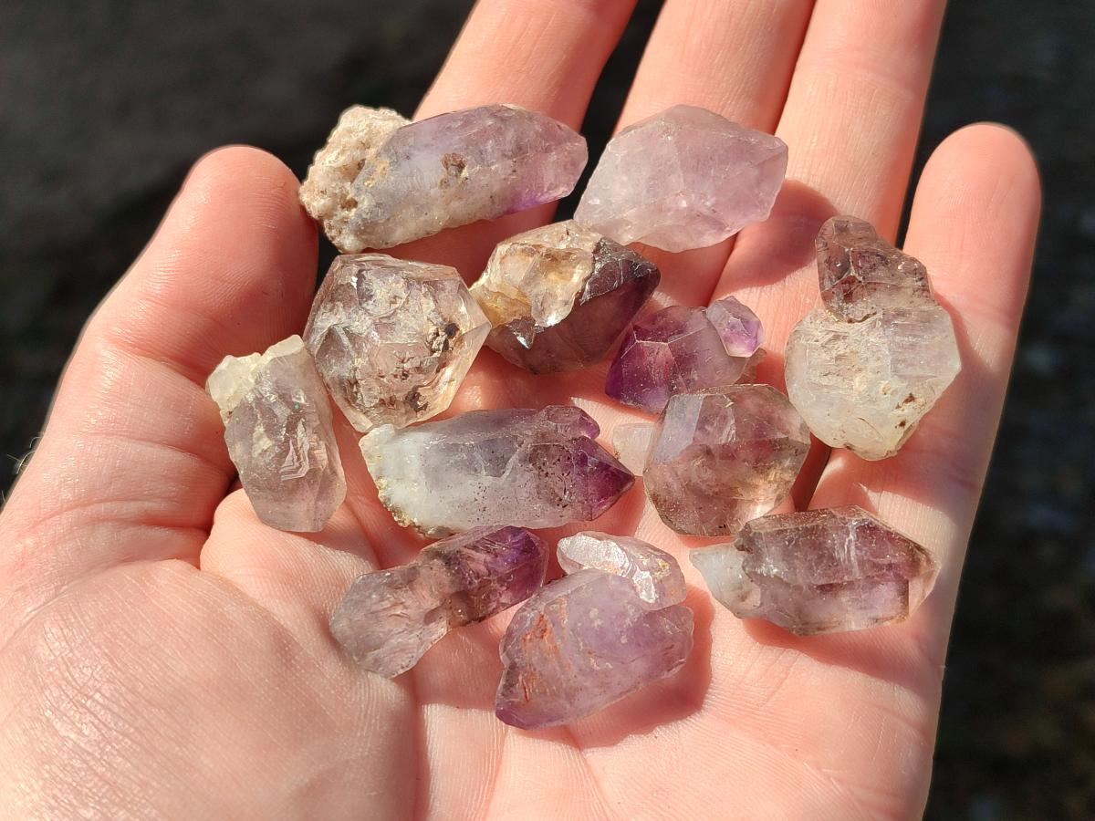 Natural Window Amethyst Crystals x 70 From Chiredzi, Zimbabwe - Toprock Gemstones and Minerals 