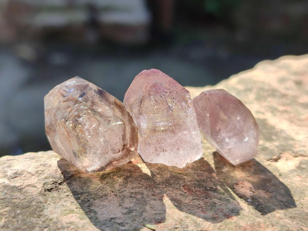 Natural Window Amethyst Crystals x 70 From Chiredzi, Zimbabwe - Toprock Gemstones and Minerals 