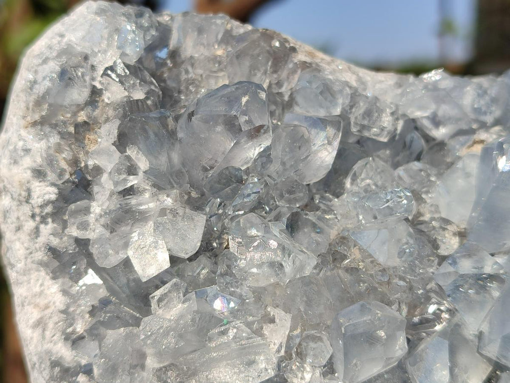 Natural Large Blue Celestite Specimen x 1 From Sakoany, Madagascar - Toprock Gemstones and Minerals 