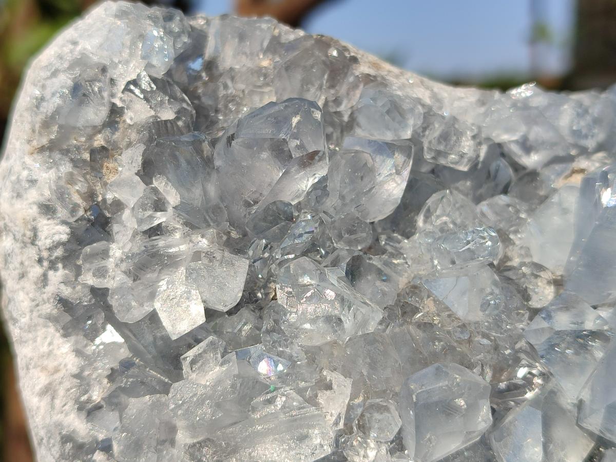 Natural Large Blue Celestite Specimen x 1 From Sakoany, Madagascar - Toprock Gemstones and Minerals 