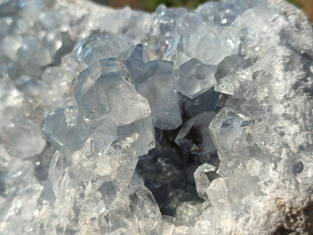 Natural Large Blue Celestite Specimen x 1 From Sakoany, Madagascar - Toprock Gemstones and Minerals 