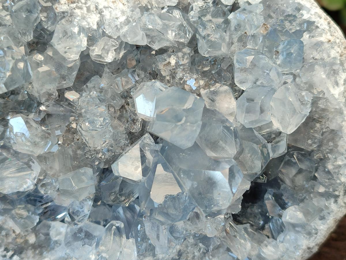 Natural Large Blue Celestite Specimen x 1 From Sakoany, Madagascar - Toprock Gemstones and Minerals 