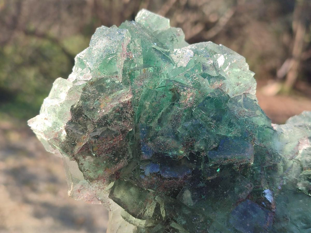 Natural Large Dark Green Okorusu Cubic Fluorite Specimen x 1 From Okorusu Mine, Namibia - Toprock Gemstones and Minerals 