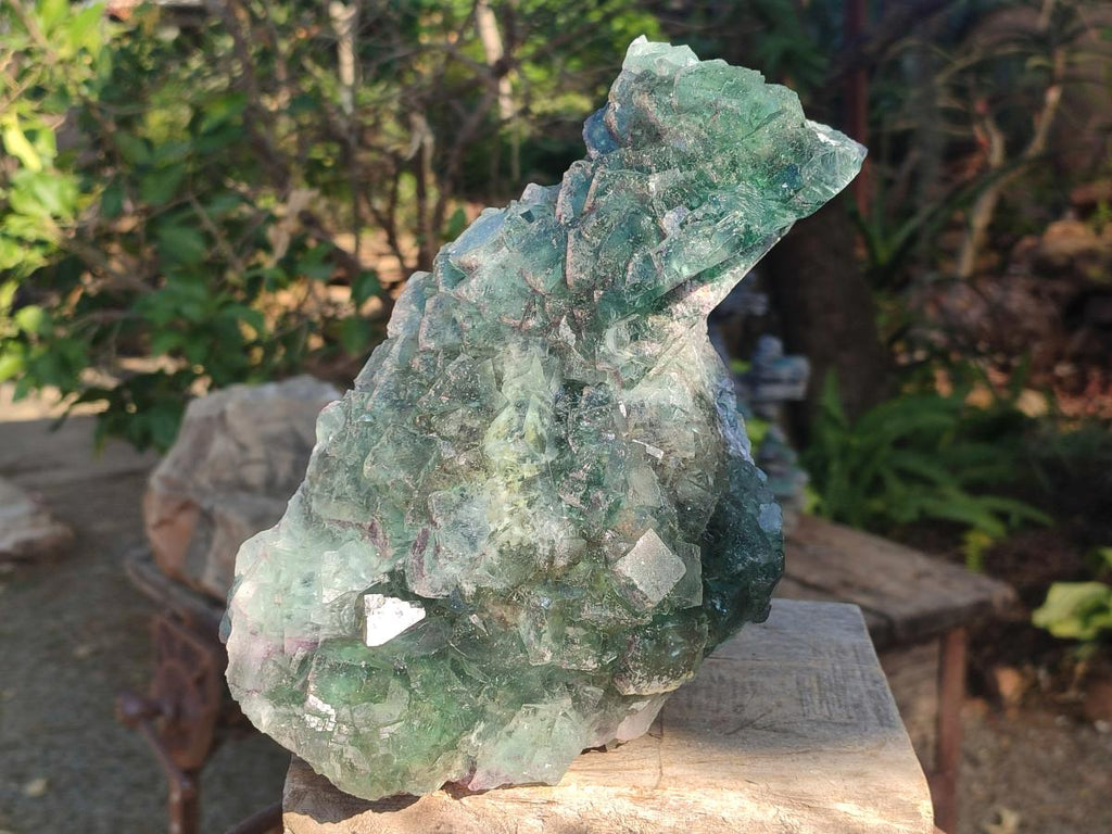 Natural Large Dark Green Okorusu Cubic Fluorite Specimen x 1 From Okorusu Mine, Namibia - Toprock Gemstones and Minerals 