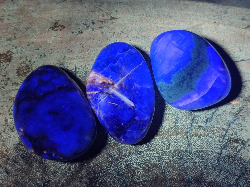 Polished Watermelon Fluorite Palm Stones x 14 From Uis, Namibia - Toprock Gemstones and Minerals 