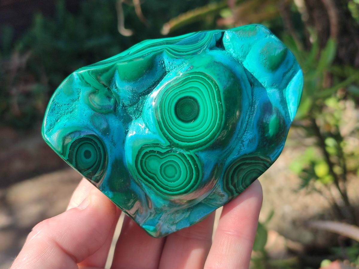 Polished Malacolla Free Forms x 3 From Kulukuluku, Congo - Toprock Gemstones and Minerals 