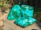 Polished Malacolla Free Forms x 3 From Kulukuluku, Congo - Toprock Gemstones and Minerals 