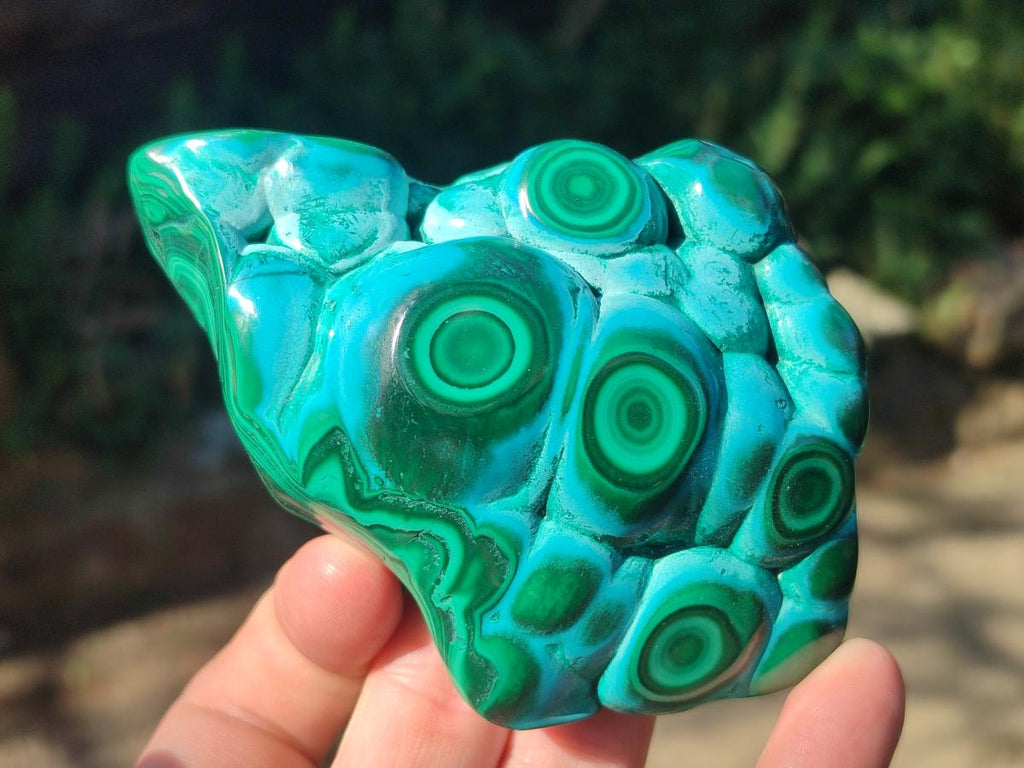 Polished Malacolla Free Forms x 3 From Kulukuluku, Congo - Toprock Gemstones and Minerals 