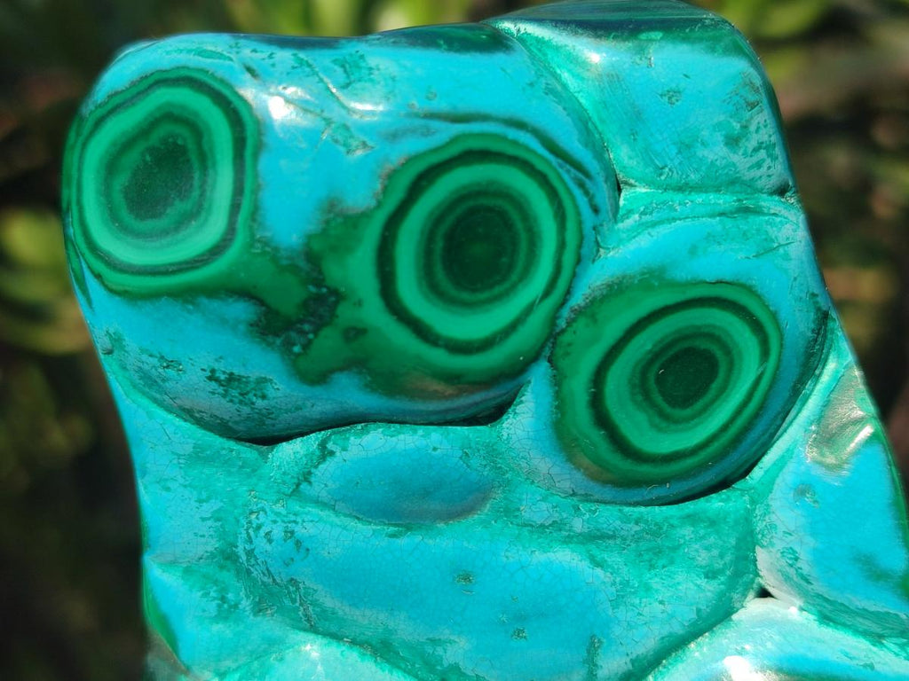 Polished Malacolla Free Forms x 3 From Kulukuluku, Congo - Toprock Gemstones and Minerals 