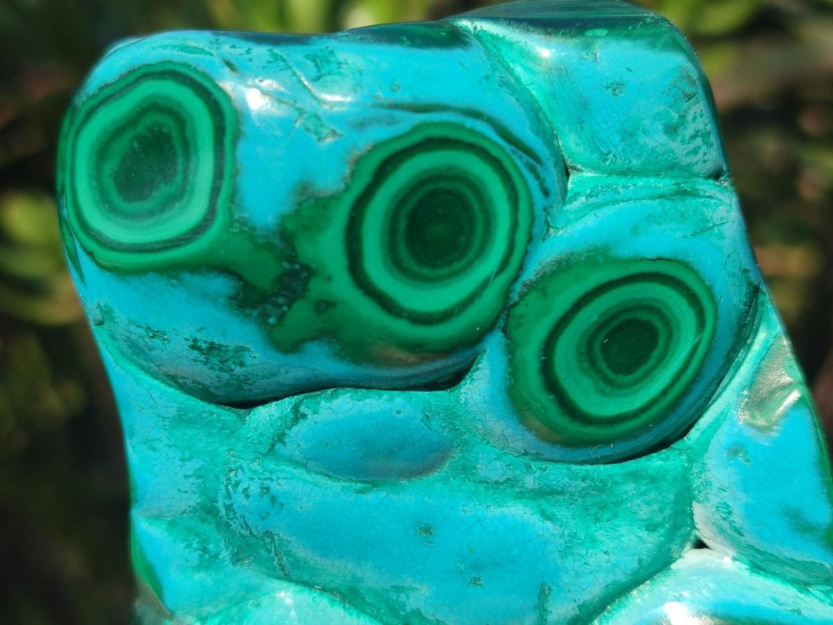Polished Malacolla Free Forms x 3 From Kulukuluku, Congo - Toprock Gemstones and Minerals 