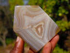 Polished Banded Agate House Shaped Slices x 6 From Madagascar - Toprock Gemstones and Minerals 