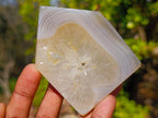 Polished Banded Agate House Shaped Slices x 6 From Madagascar - Toprock Gemstones and Minerals 