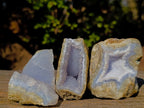 Natural Blue Lace Agate Geode Specimens x 24 From Nsanje, Malawi - Toprock Gemstones and Minerals 